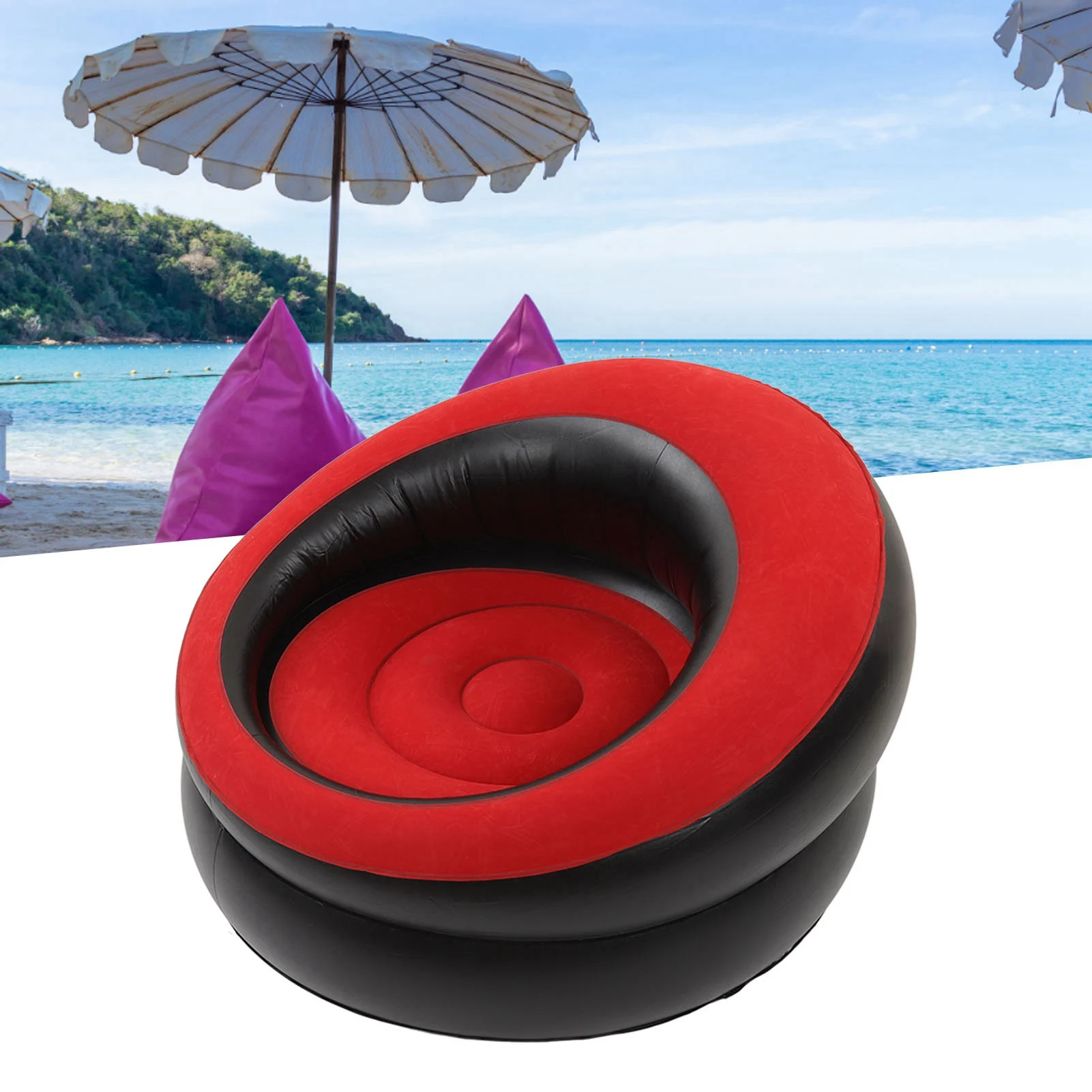 Inflatable Couch Fast Inflation Widely Applicable Inflatable Sofa Chair PVC Eco Friendly for Living Room - Image 2